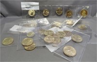 Various Coins Including Sacagawea Dollars,