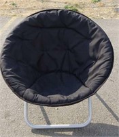Black Round Chair - Collapsible