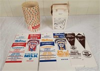 Vintage dairy containers