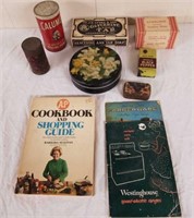 Vintage kitchen cooking items