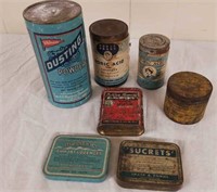 Vintage health care tins