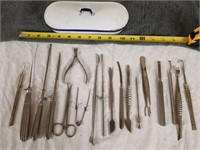 Vintage Dr., Dentist, manicure tools