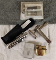 Razors, lighters & Swiss pocket tool
