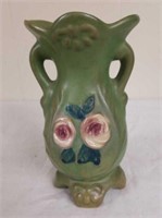 6" Roseville Magnolia matte green vase