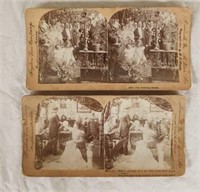 5 Stereocards of marriage and courting
