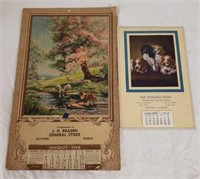 1944 & 1948 calendars
