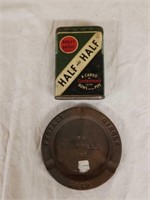 1981 Perfect Circle ashtray  & tobacco tin