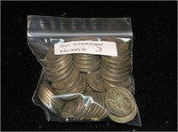 Bag (50) Wartime Nickels