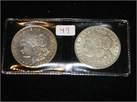 (2) 1921 Morgan $1