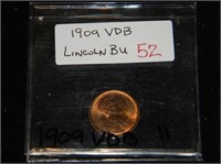 1909 VDB Lincoln Cent GEM BU