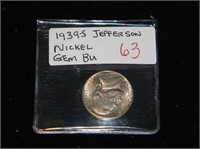 1939-S Jefferson Nickel GEM BU