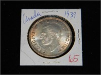 1939 Canada Silver $1 CH BU