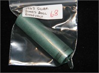 Original Bank Wrapped Roll 1963 Silver