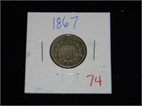 1867 Shield Nickel