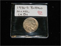 1936-S Buffalo Nickel CH BU