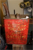 ANTIQUE GASOLINE FILLER CAN - GREAT ADVERTISING