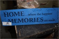 WOODEN HOME DECOR SIGN