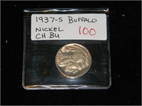 1937-S Buffalo Nickel CH BU