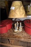 VINTAGE CONFEDERATE CIVIL WAR WORKING TABLE LAMP