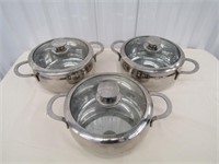 3 Cuisine Cookware 18/10 Stainless Steel