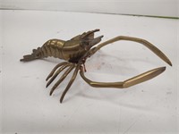Vintage brass lobster