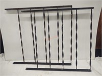 Pair of iron railing sections