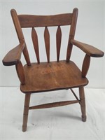 Vintage wood kids chair