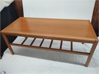 Real Teak Wood Danish Modern Coffee Table