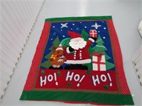 Christmas Blanket 57 1/2" x 46 Needs Cleaning