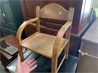Old bentwood child’s oak chair