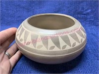 Nice grey Indian pottery vase