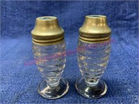 Vintage Airko glass shakers