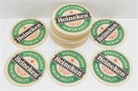 Vintage Lot of Heineken Beer Coasters