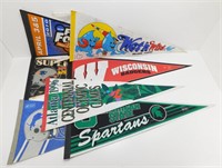 * 7 Vintage Pennants - Packers, Final Four, WI,