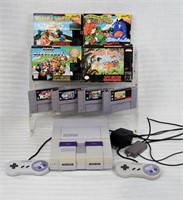Super NES Game Console Controllers & Games