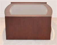 Glass Top Coffee Table 19"h x 36"w x 36"d