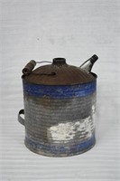 Antique Gas Can - No Lid