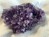 Dark Purple Natural Amethyst Crystal Geode Piece