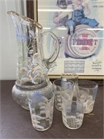 Decorative Pitcher And Glasses