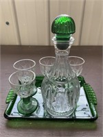 Decanter, Wine Goblets, Tray