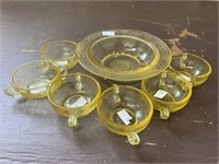 Yellow Carnival Glass