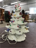 Lighted Ceramic Holiday Tree