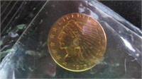 1912 INDIAN HEAD $2 1/2 GOLD COIN