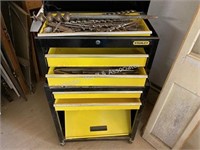 Stanley tool box on rollers with tools
