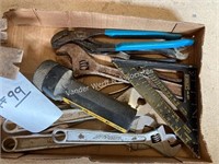 Crescent wrenches, flat bars, chisels, etc.
