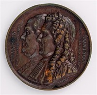 Coin 1833 French Medal - Benjamin Franklin