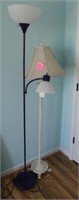 Lot #4704 - Contemporary floor lamp in distressed