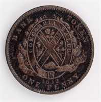 Coin 1842 Province of Canada Bank Token