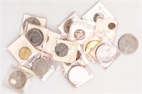 Coin 17 Assorted Medals, World Coins & Game Tokens