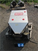 Western stainless steel salt spreader